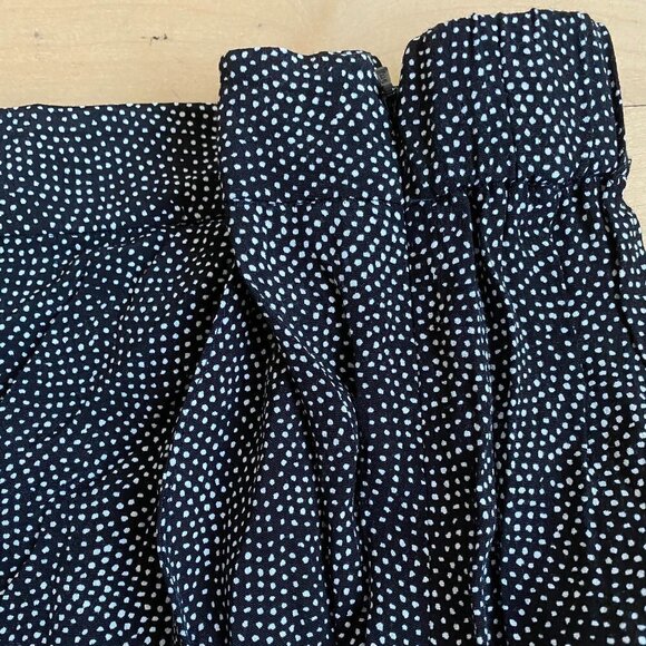 𝅺LEITH Bnwt High Waist Wide Leg Pant White Dots Xxl - Picture 6 of 9